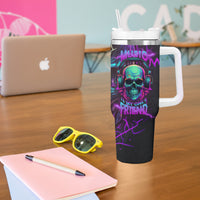 Music Is My Only Friend Skull Tumbler With Handle - Wonder Print Shop