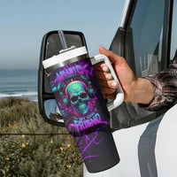 Music Is My Only Friend Skull Tumbler With Handle - Wonder Print Shop
