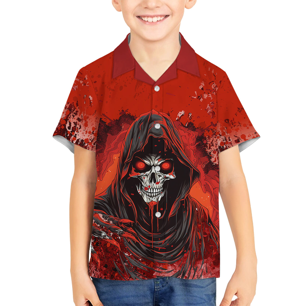 If Karma Doesn't Hit You Trust Me I Will Family Matching Off Shoulder Maxi Dress and Hawaiian Shirt - Wonder Print Shop