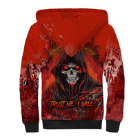 If Karma Doesn't Hit You Trust Me I Will Sherpa Hoodie - Wonder Print Shop
