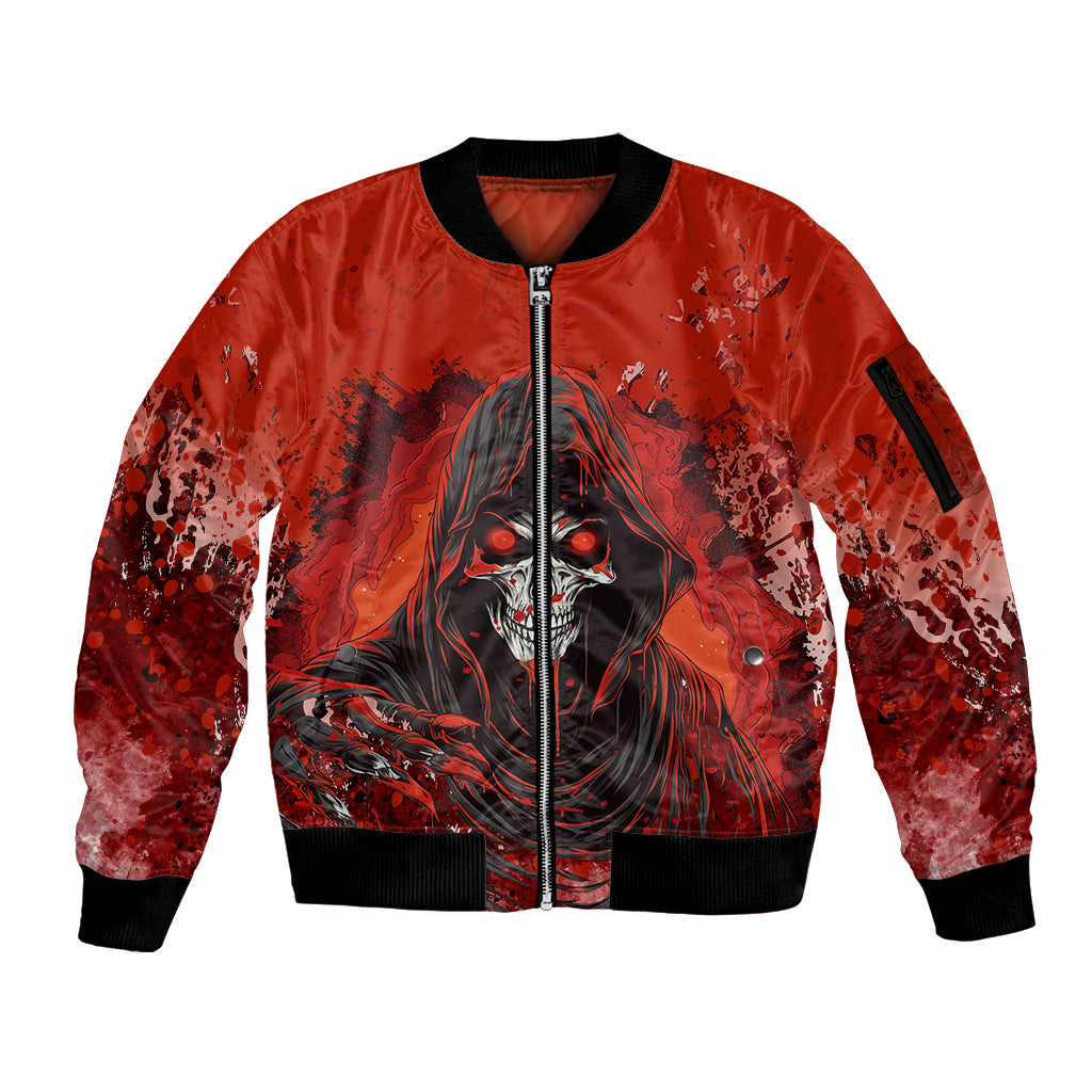 If Karma Doesn't Hit You Trust Me I Will Sleeve Zip Bomber Jacket - Wonder Print Shop