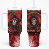If Karma Doesn't Hit You Trust Me I Will Tumbler With Handle - Wonder Print Shop