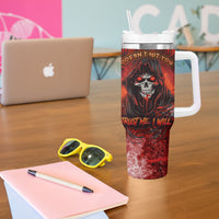 If Karma Doesn't Hit You Trust Me I Will Tumbler With Handle - Wonder Print Shop