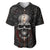 Be Careful Skull Baseball Jersey - Wonder Print Shop