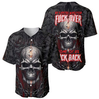 Be Careful Skull Baseball Jersey - Wonder Print Shop