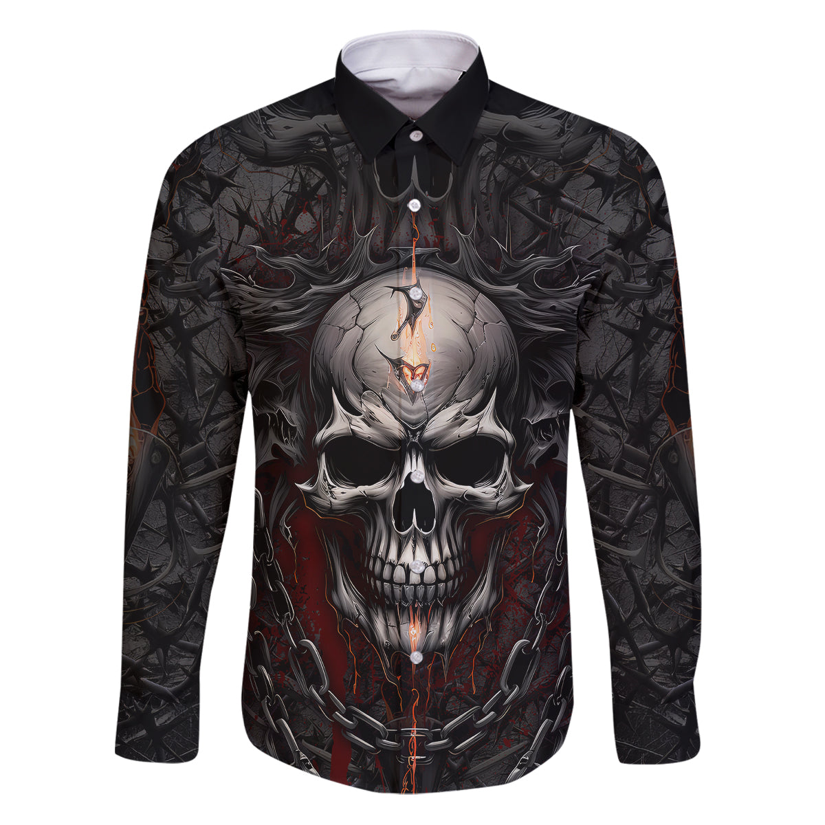 Be Careful Skull Family Matching Puletasi Dress and Hawaiian Shirt - Wonder Print Shop