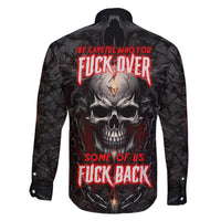 Be Careful Skull Family Matching Short Sleeve Bodycon Dress and Hawaiian Shirt - Wonder Print Shop