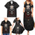 Be Careful Skull Family Matching Summer Maxi Dress and Hawaiian Shirt - Wonder Print Shop