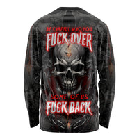 Be Careful Skull Long Sleeve Shirt - Wonder Print Shop