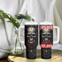Be Careful Skull Tumbler With Handle - Wonder Print Shop