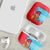 Azerbaijan Christmas AirPods Case with Santa Riding Horse Red Flame Motif and Blue Islamic Pattern Design - Wonder Print Shop