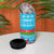Azerbaijan Christmas 4 in 1 Can Cooler Tumbler with Santa Riding Horse Red Flame Motif and Blue Islamic Pattern Design - Wonder Print Shop