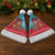 Azerbaijan Christmas Santa Hat with Santa Riding Horse Red Flame Motif and Blue Islamic Pattern Design - Wonder Print Shop