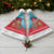 Azerbaijan Christmas Santa Hat with Santa Riding Horse Red Flame Motif and Blue Islamic Pattern Design - Wonder Print Shop
