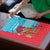 Azerbaijan Christmas Puzzle with Santa Riding Horse Red Flame Motif and Blue Islamic Pattern Design - Wonder Print Shop
