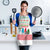 Azerbaijan Christmas Apron with Baku Skyline Azerbaijan Flag and Red Green Snowflake Pattern Design - Wonder Print Shop