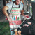 Azerbaijan Christmas Apron with Baku Skyline Azerbaijan Flag and Red Green Snowflake Pattern Design - Wonder Print Shop