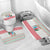 Azerbaijan Christmas Bathroom Set with Baku Skyline Azerbaijan Flag and Red Green Snowflake Pattern Design - Wonder Print Shop