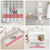 Azerbaijan Christmas Bathroom Set with Baku Skyline Azerbaijan Flag and Red Green Snowflake Pattern Design - Wonder Print Shop