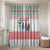 Azerbaijan Christmas Bathroom Set with Baku Skyline Azerbaijan Flag and Red Green Snowflake Pattern Design - Wonder Print Shop