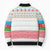 Azerbaijan Christmas Bomber Puffer Jacket with Baku Skyline Azerbaijan Flag and Red Green Snowflake Pattern Design - Wonder Print Shop