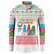 Azerbaijan Christmas Button Sweatshirt with Baku Skyline Azerbaijan Flag and Red Green Snowflake Pattern Design - Wonder Print Shop