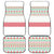 Azerbaijan Christmas Car Mats with Baku Skyline Azerbaijan Flag and Red Green Snowflake Pattern Design - Wonder Print Shop