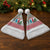 Azerbaijan Christmas Santa Hat with Baku Skyline Azerbaijan Flag and Red Green Snowflake Pattern Design - Wonder Print Shop