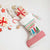 Azerbaijan Christmas Stocking with Baku Skyline Azerbaijan Flag and Red Green Snowflake Pattern Design - Wonder Print Shop