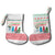 Azerbaijan Christmas Stocking with Baku Skyline Azerbaijan Flag and Red Green Snowflake Pattern Design - Wonder Print Shop