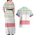 Azerbaijan Christmas Couples Matching Off Shoulder Maxi Dress and Hawaiian Shirt with Baku Skyline Azerbaijan Flag and Red Green Snowflake Pattern Design - Wonder Print Shop