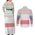 Azerbaijan Christmas Couples Matching Off Shoulder Maxi Dress and Long Sleeve Button Shirt with Baku Skyline Azerbaijan Flag and Red Green Snowflake Pattern Design - Wonder Print Shop