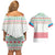 Azerbaijan Christmas Couples Matching Off Shoulder Short Dress and Hawaiian Shirt with Baku Skyline Azerbaijan Flag and Red Green Snowflake Pattern Design - Wonder Print Shop