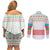 Azerbaijan Christmas Couples Matching Off Shoulder Short Dress and Long Sleeve Button Shirt with Baku Skyline Azerbaijan Flag and Red Green Snowflake Pattern Design - Wonder Print Shop