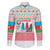 Azerbaijan Christmas Family Matching Long Sleeve Bodycon Dress and Hawaiian Shirt with Baku Skyline Azerbaijan Flag and Red Green Snowflake Pattern Design - Wonder Print Shop