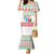 Azerbaijan Christmas Family Matching Mermaid Dress and Hawaiian Shirt with Baku Skyline Azerbaijan Flag and Red Green Snowflake Pattern Design - Wonder Print Shop