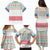 Azerbaijan Christmas Family Matching Puletasi and Hawaiian Shirt with Baku Skyline Azerbaijan Flag and Red Green Snowflake Pattern Design - Wonder Print Shop
