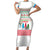 Azerbaijan Christmas Family Matching Short Sleeve Bodycon Dress and Hawaiian Shirt with Baku Skyline Azerbaijan Flag and Red Green Snowflake Pattern Design - Wonder Print Shop