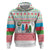 Azerbaijan Christmas Hoodie with Baku Skyline Azerbaijan Flag and Red Green Snowflake Pattern Design - Wonder Print Shop