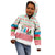 Azerbaijan Christmas Kid Hoodie with Baku Skyline Azerbaijan Flag and Red Green Snowflake Pattern Design - Wonder Print Shop