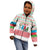 Azerbaijan Christmas Kid Hoodie with Baku Skyline Azerbaijan Flag and Red Green Snowflake Pattern Design - Wonder Print Shop
