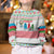 Azerbaijan Christmas Kid Ugly Christmas Sweater with Baku Skyline Azerbaijan Flag and Red Green Snowflake Pattern Design - Wonder Print Shop
