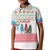 Azerbaijan Christmas Kid Polo Shirt with Baku Skyline Azerbaijan Flag and Red Green Snowflake Pattern Design - Wonder Print Shop