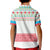 Azerbaijan Christmas Kid Polo Shirt with Baku Skyline Azerbaijan Flag and Red Green Snowflake Pattern Design - Wonder Print Shop