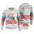Azerbaijan Christmas Ugly Christmas Sweater with Baku Skyline Azerbaijan Flag and Red Green Snowflake Pattern Design - Wonder Print Shop