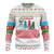 Azerbaijan Christmas Ugly Christmas Sweater with Baku Skyline Azerbaijan Flag and Red Green Snowflake Pattern Design - Wonder Print Shop