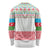 Azerbaijan Christmas Long Sleeve Shirt with Baku Skyline Azerbaijan Flag and Red Green Snowflake Pattern Design - Wonder Print Shop