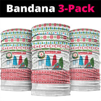 Azerbaijan Christmas Neck Gaiter with Baku Skyline Azerbaijan Flag and Red Green Snowflake Pattern Design - Wonder Print Shop