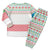 Azerbaijan Christmas Pajama Set with Baku Skyline Azerbaijan Flag and Red Green Snowflake Pattern Design - Wonder Print Shop