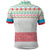 Azerbaijan Christmas Polo Shirt with Baku Skyline Azerbaijan Flag and Red Green Snowflake Pattern Design - Wonder Print Shop